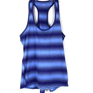Athleta | Blue Chi Ombre Racerback workout tank
